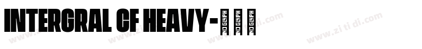 INTERGRAL CF HEAVY字体转换